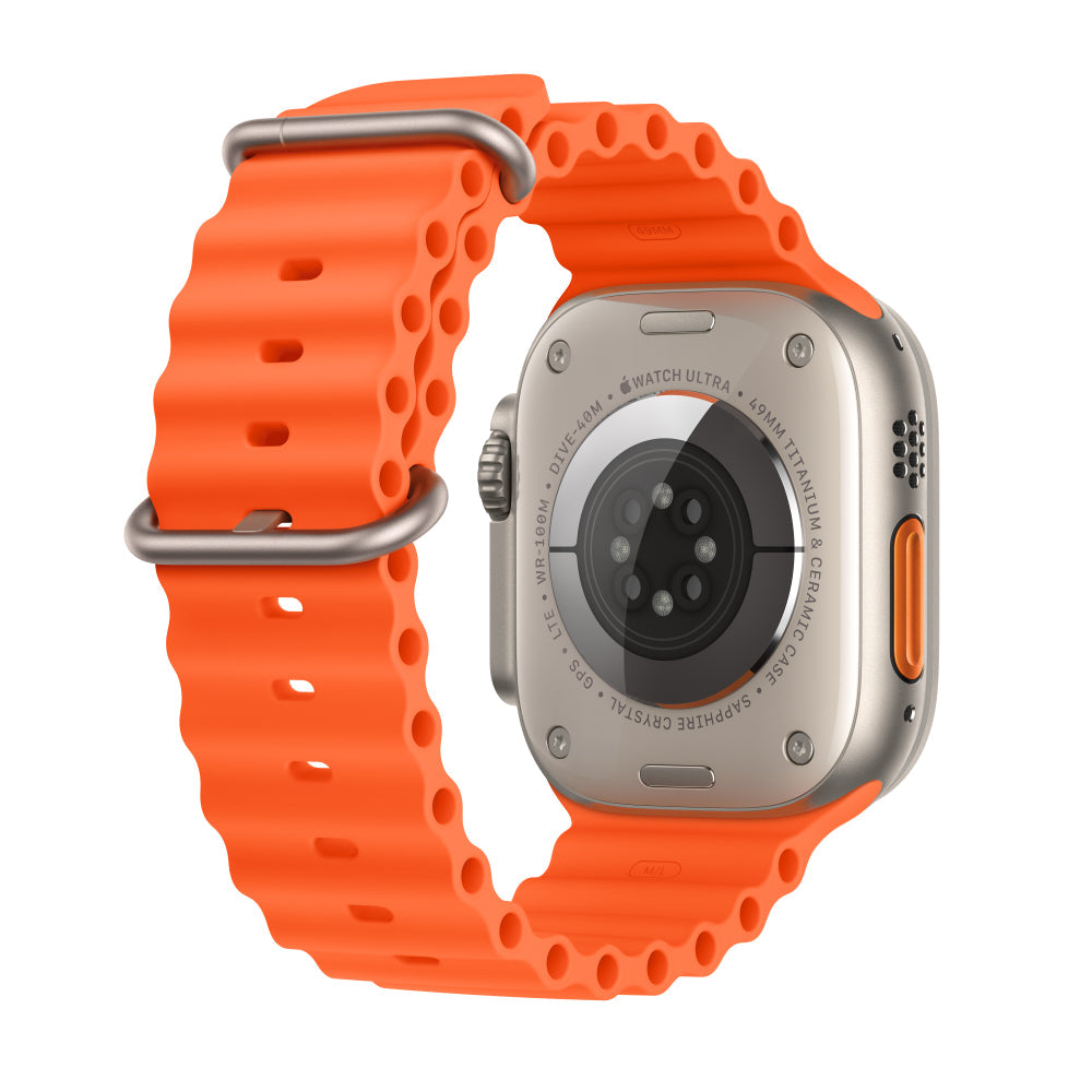 Apple Watch Ultra 2 Titanium Case with Orange Ocean